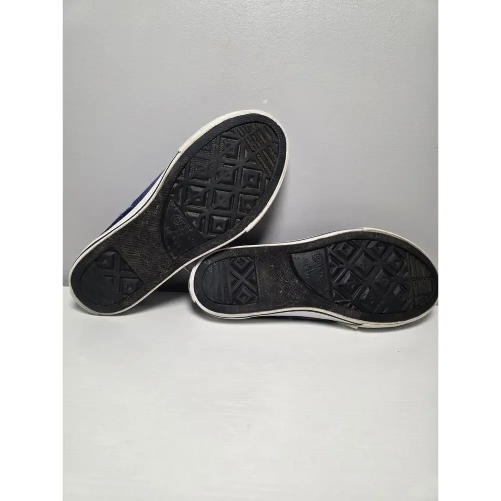 Converse Galaxy Print Low Top Sneakers Kids 3 Womens 5 Space Y2K Grunge Shoes